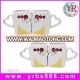 2014 promotional wedding gift porcelain couple love heart mug heart shaped color changing magic mug